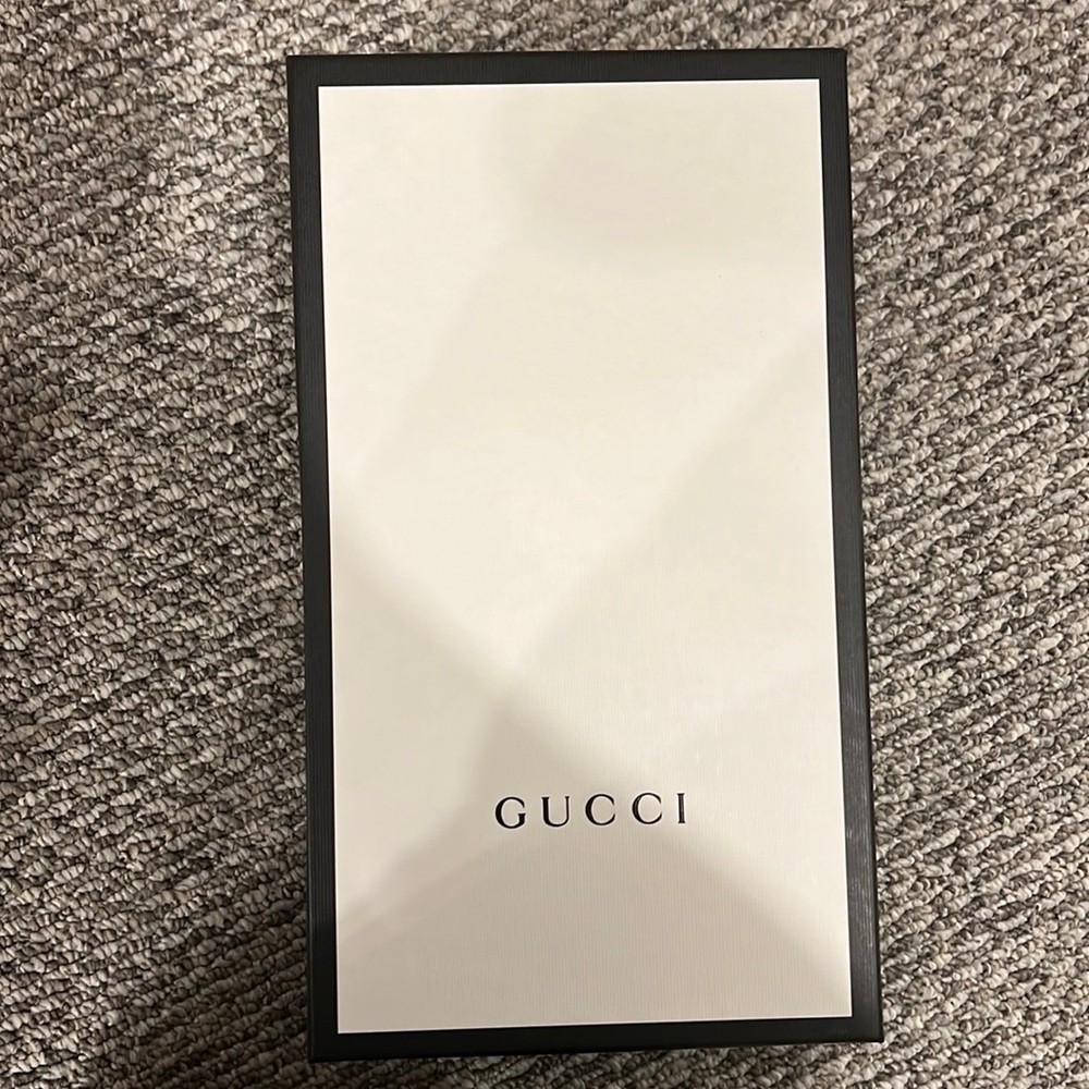 Empty Gucci shoe box